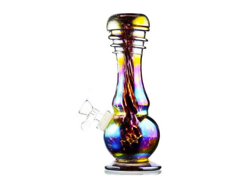Twisted Sisters - 7" Glass Spiral Vase Shape Bong