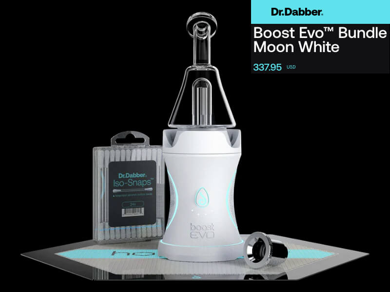 DrDabber Boost Evo Moon White Bundle