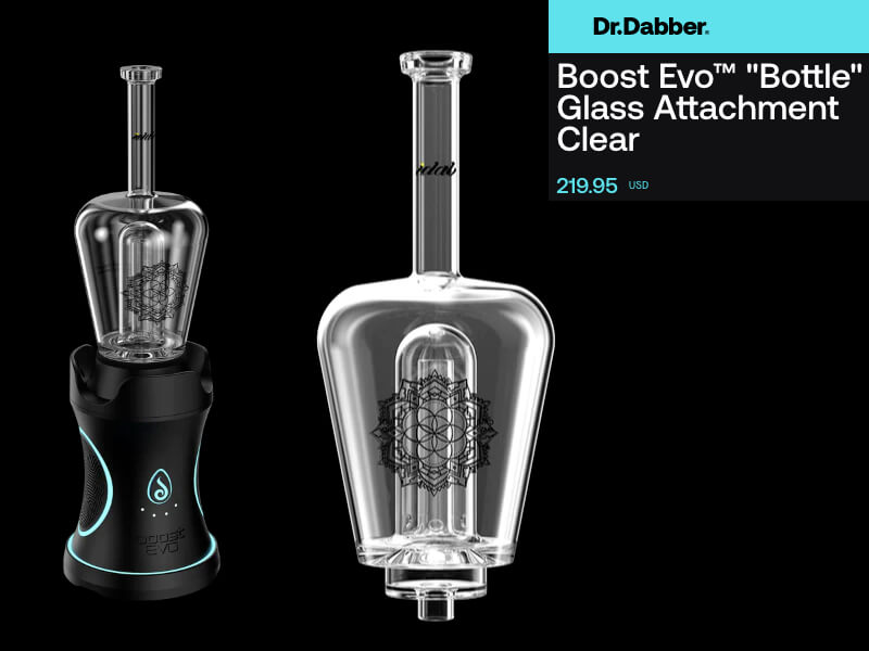 DrDabber - Boost Evo "Bottle" Glass Attachment Clear