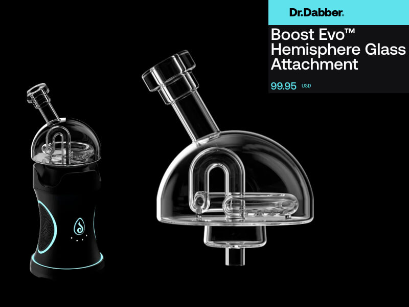 DrDabber Boost Evo Hemisphere Glass Attachment