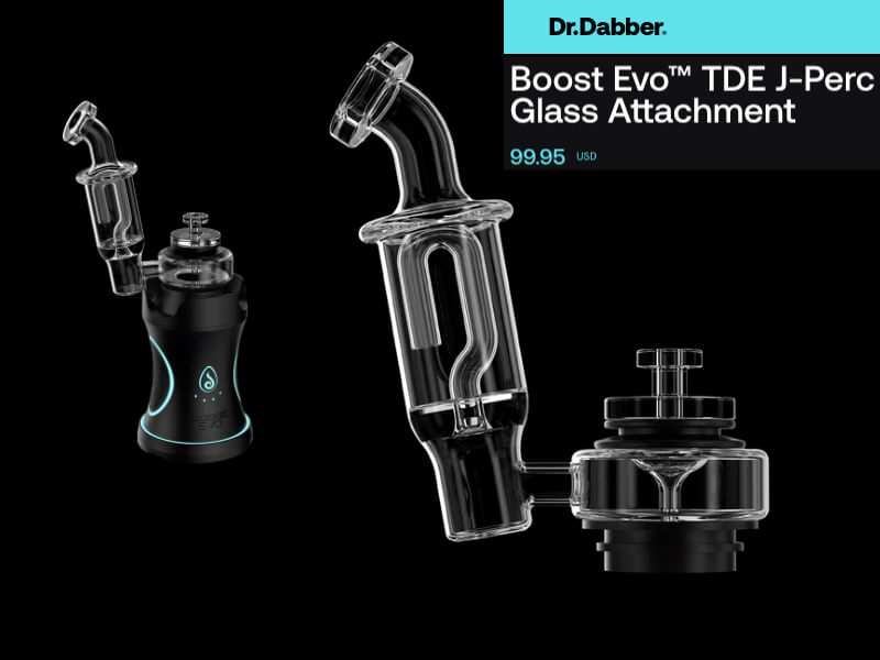 DrDabber Boost Evo TDE J-Perc Glass Attachment