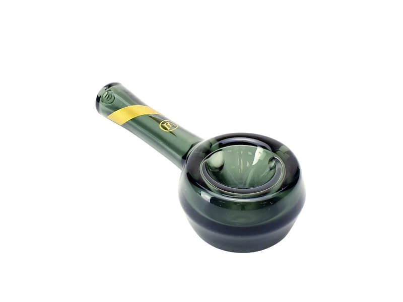 SMOKED GLASS SPOON PIPE by Marley Natural